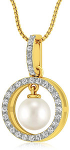 Rockrush Classic Pearl Pendant 18kt Pearl Yellow Gold Pendant