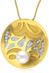 Rockrush Tribal Pearl Pendant 18kt Pearl Yellow Gold Pendant