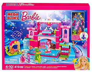Mega bloks barbie underwater castle shop