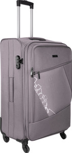 Nasher Miles Bogota Expander Soft Side Cabin Luggage| Grey 20 Inch /55CM Trolley/Travel/Tourist Bag Expandable Cabin Luggage - 20 inch