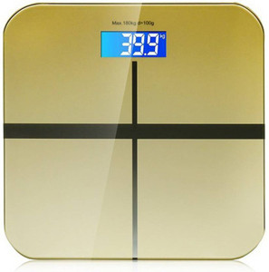 MCP Personal Body Weight Machine Digital 8mm Toughened Glass Golden/Blue/Red Multi Color Weighing Scale Weighing Scale