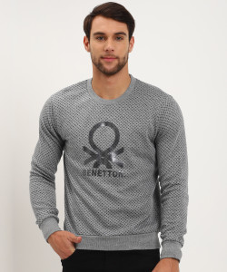 United Colors of Benetton Full Sleeve Printed Men Sweatshirt