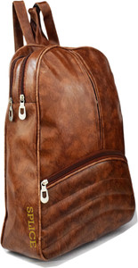SPLICE PU Leather Backpack School Bag Student Backpack Women Travel bag 6 L Backpack