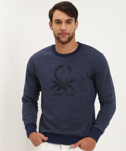 United Colors of Benetton Full Sleeve Printed Men Sweatshirt