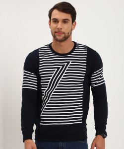 United Colors of Benetton Full Sleeve Striped Men Sweatshirt