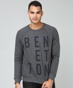 United Colors of Benetton Full Sleeve Printed Men Sweatshirt