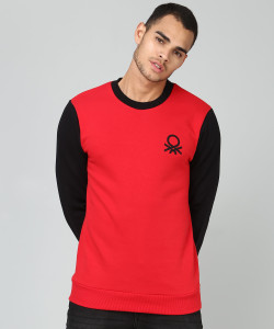 United Colors of Benetton Full Sleeve Solid Men Sweatshirt
