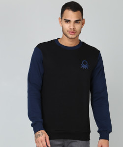 United Colors of Benetton Full Sleeve Solid Men Sweatshirt