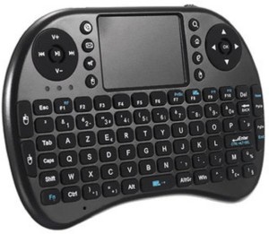 BAGATELLE MINI WIRELESS REMOTE CONTROL KEYBOARD FOR SMARTPHONE Wireless Bluetooth Multi-device Keyboard(Black)