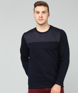 Van Heusen Sport Full Sleeve Self Design Men Sweatshirt