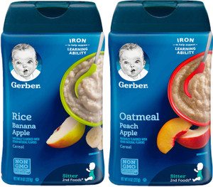 Gerber oatmeal peach apple sales