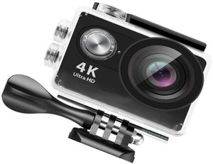 BIRATTY 4k Acton Camera WiFi Sports Action Camera Rechargeable Batteries, Support Compatible with Android, iOS, Tablet, PC Camcorder
