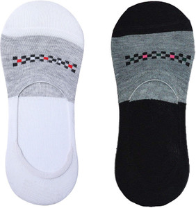 Fastoche Men Geometric Print Peds/Footie/No-Show