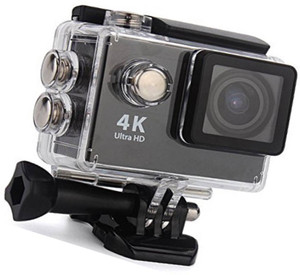BIRATTY 4k camera 4K HD Action Camera Waterproof with Wi-Fi Full Pack (Black) Sports and Action Camera