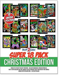 Super Pack of 18 Fuzzy Velvet Coloring Posters (Decades Edition) -  Stuff2Color