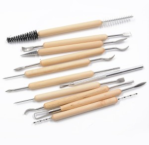 CHROME 5Pcs Wooden Polymer Clay Tools Clay Sculpting Tool Multi
