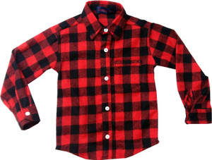 Red check shirt for baby boy top