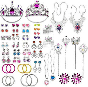 Buy MISS FANTASYBoxed Princess Dress Up Accessories Set of 6 Elsa Dress Up  Set for Toddler Girls Kids Girls with Elsa CrownWandGlovesNecklace EarringsBracelet Gift Sets for Little Girls Halloween Party Cosplay Set  Online