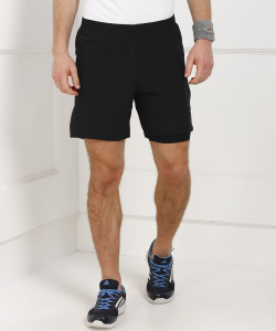 ADIDAS Solid Men Black Sports Shorts