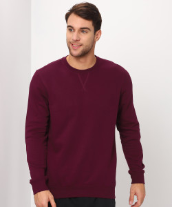 REEBOK Full Sleeve Solid Men Sweatshirt