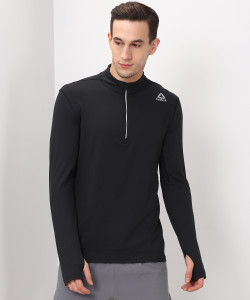 REEBOK Full Sleeve Solid Men's Sweatshirt