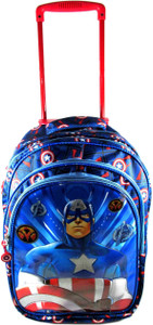 Ehuntz Avengers/Captain America Trolley/ Travel Bag school Bag (9 to 17 years) (EH1274) Waterproof Trolley