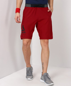 REEBOK Solid Men's Maroon Sports Shorts