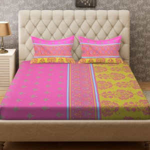Bombay Dyeing 100 TC Cotton Double Printed Flat Bedsheet