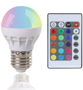 Jholmaal LED Light Bulb E27 RGB Color Changing Decorative Mood