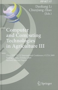 computer and computing technologies in agriculture iii(english, hardcover, unknown)