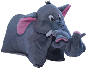 GIFTERIA Soft Fun Pillows (Grey & Pink) - 38 cm