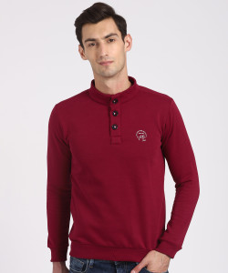 Status Quo Full Sleeve Solid Men's Sweatshirt