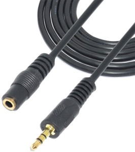 World2view  TV-out Cable High Quality 3.5mm Male to Female Jack Extension Stereo Audio Cable 1.5 Meter
