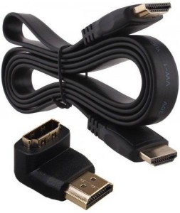 Blendia FLAT HDMI 3 MTR WITH MALE TO FEMALE CONNECTOR HDMI Cable