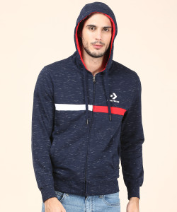 Converse Full Sleeve Self Design Men's Sweatshirt