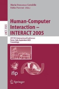 human-computer interaction - interact 2005(english, paperback, unknown)
