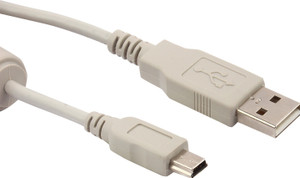 ANDTRONICS USB 2.0 Type A to Mini 5 pin Type B Cable for External HDD / Camera / Card Readers (150cm - 4.5 Feet - 1.5M) Micro USB Cable