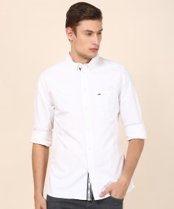 HILFIGER Casual White Shirt - TOMMY HILFIGER Men Solid Casual White Shirt Online at Best Prices in India | Flipkart.com