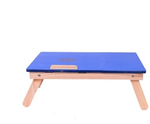 ibs heavy duty wood portable laptop table(finish color - blue)