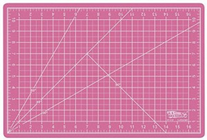 U.S. Art Supply 2 Pack of 12 inch x 18 inch Pink/Blue Professional Self Healing 5-Ply Double Sided Durable Non-Slip PVC Cutting Mat, Size: 12 x 18