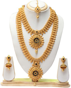 Swarajshop Copper Gold plated Gold Jewellery Set Price in India Buy Swarajshop Copper Gold plated Gold Jewellery Set Online at Best Prices in India Flipkart