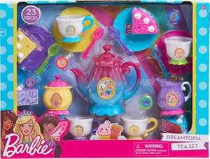 Barbie kitchen playset tea set sales