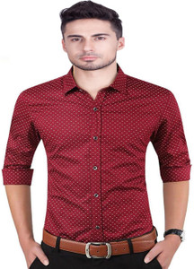 maroon lining shirt