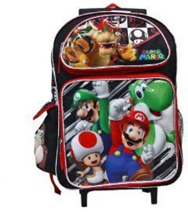 Mario rolling backpack clearance