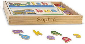 MELISSA DOUG Personalized See Spell Wooden Educational Toy