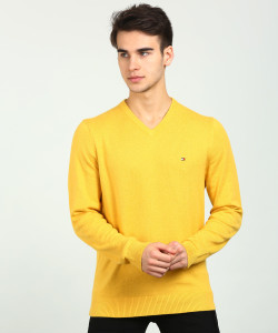 Yellow tommy hilfiger sweater best sale