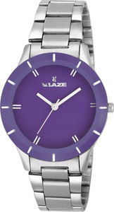 Blaze BZ TW000X215 Purple Dial Silver Strap with Sainless Steel