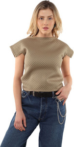 Merlot Casual Batwing Sleeve Solid Women's Green Top