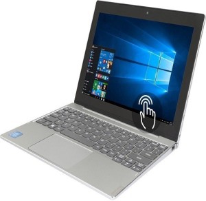 Lenovo MIIX 320 Atom - (4 GB/128 GB EMMC Storage/Windows 10 Home) 80XF00DFIN 2 in 1 Laptop(10.1 inch, Silver)