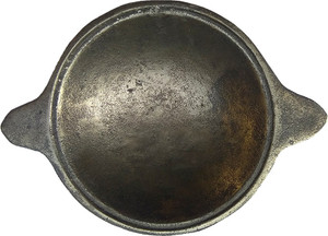 The Indus Valley Cast Iron Appam Pan With Handle (Pre Seasoned | 8 inch | 1.2 Kg) Appachatty Pan 20 cm diameter